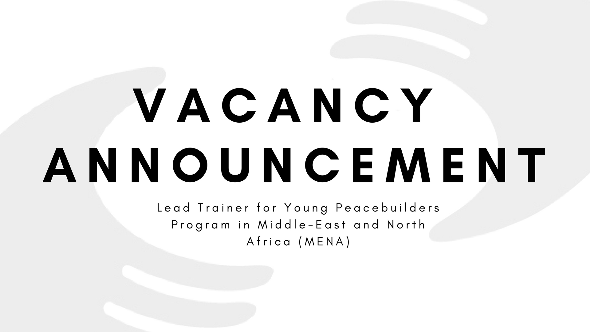 UNAOC is Looking for a Lead Trainer for Young Peacebuilders Program in MENA