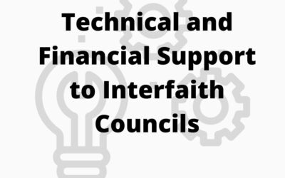 Deadline Extended – Application: Technical and Financial Support to Interfaith Councils