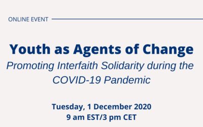 [Event] Youth as Agents of Change: Promoting Interfaith Solidarity during the COVID-19 Pandemic