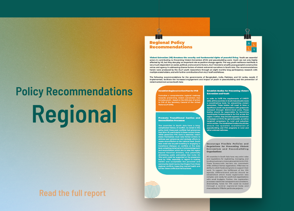 Youth Produce South Asia Policy Recommendations