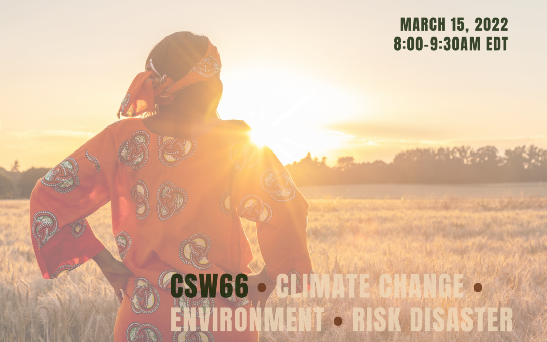 CSW – Traditional Actors Addressing the Impacts of Climate and Conflict Emergencies