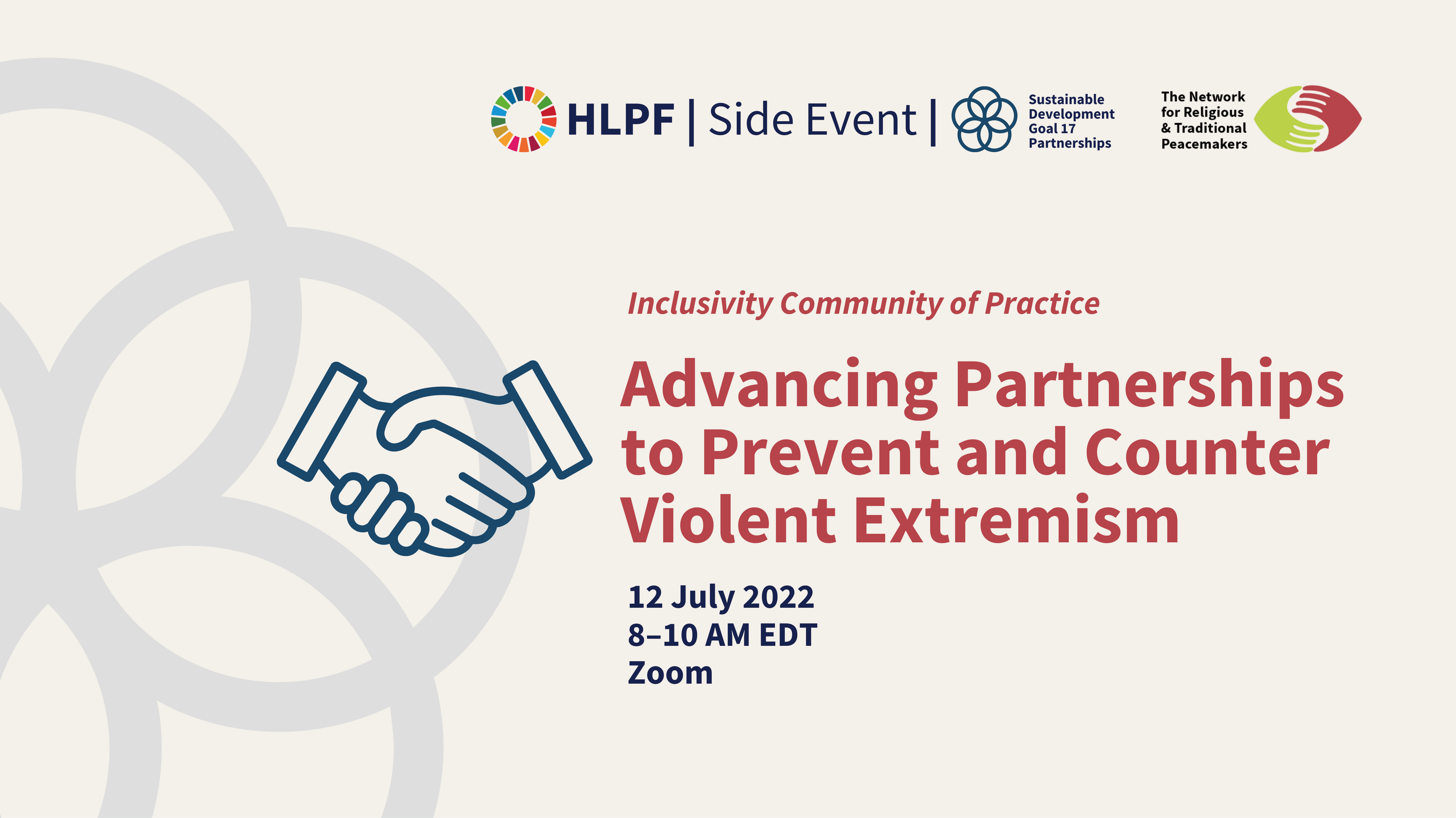 HLPF Side Event: Advancing Partnerships to Prevent and Counter Violent Extremism