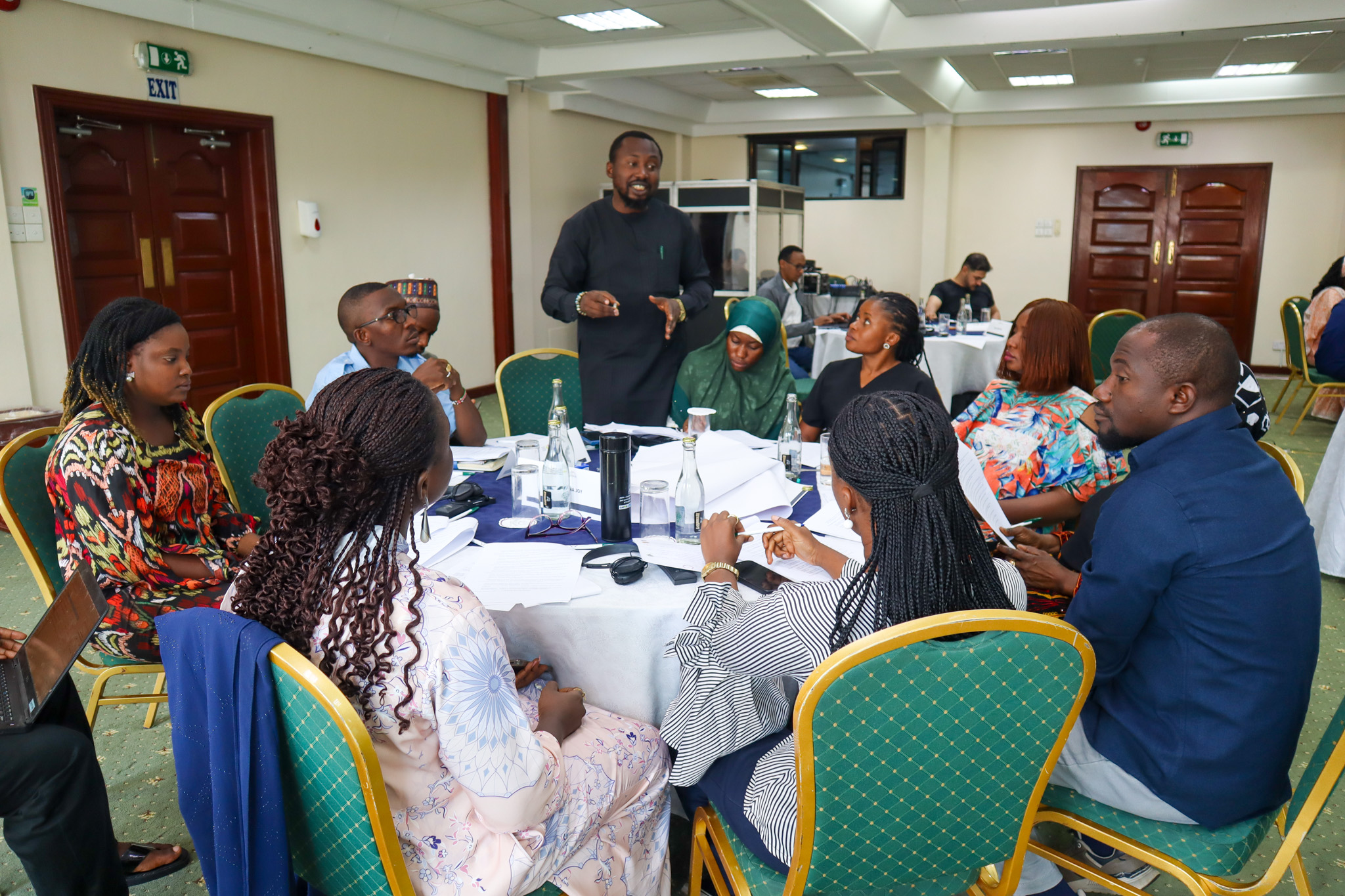 Participants engaging in JISRA training, day 3. Nairobi, Kenya. 2025.