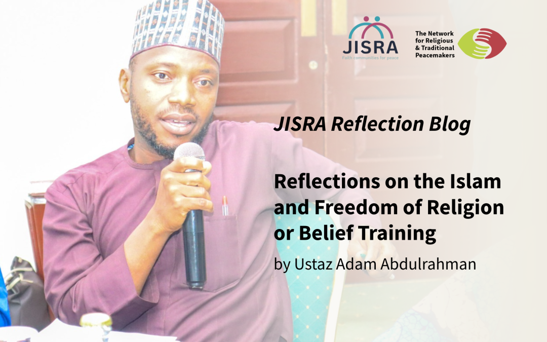 JISRA training – Ustaz Adam Abdulrahman blog