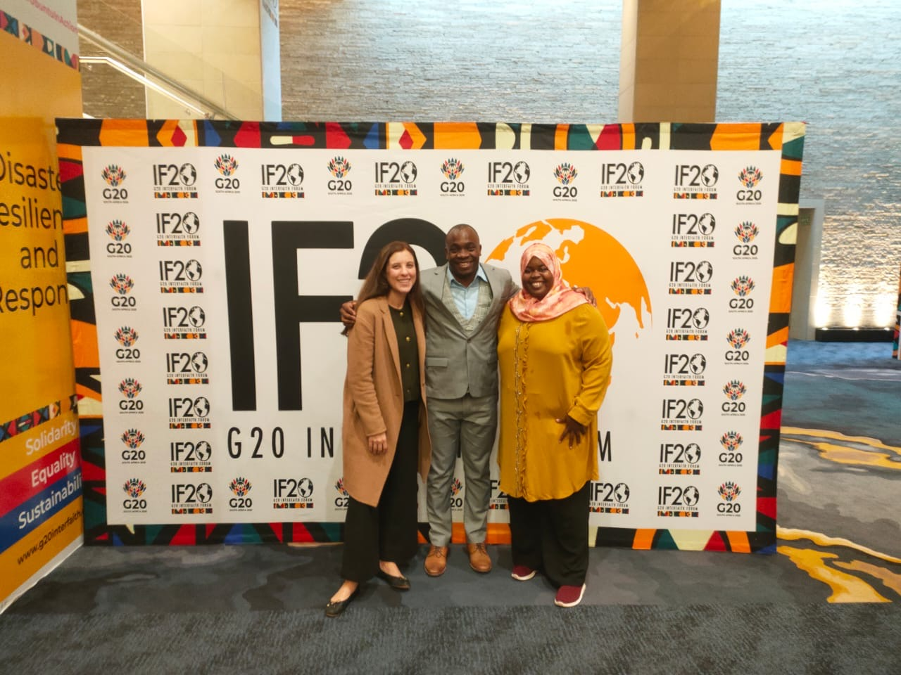 Jessica Roland, Sahlim Charles and Hidaya Dude at the IF20 in South Africa