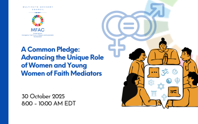 A Common Pledge: Advancing the Unique Role of Women and Young Women of Faith Mediators